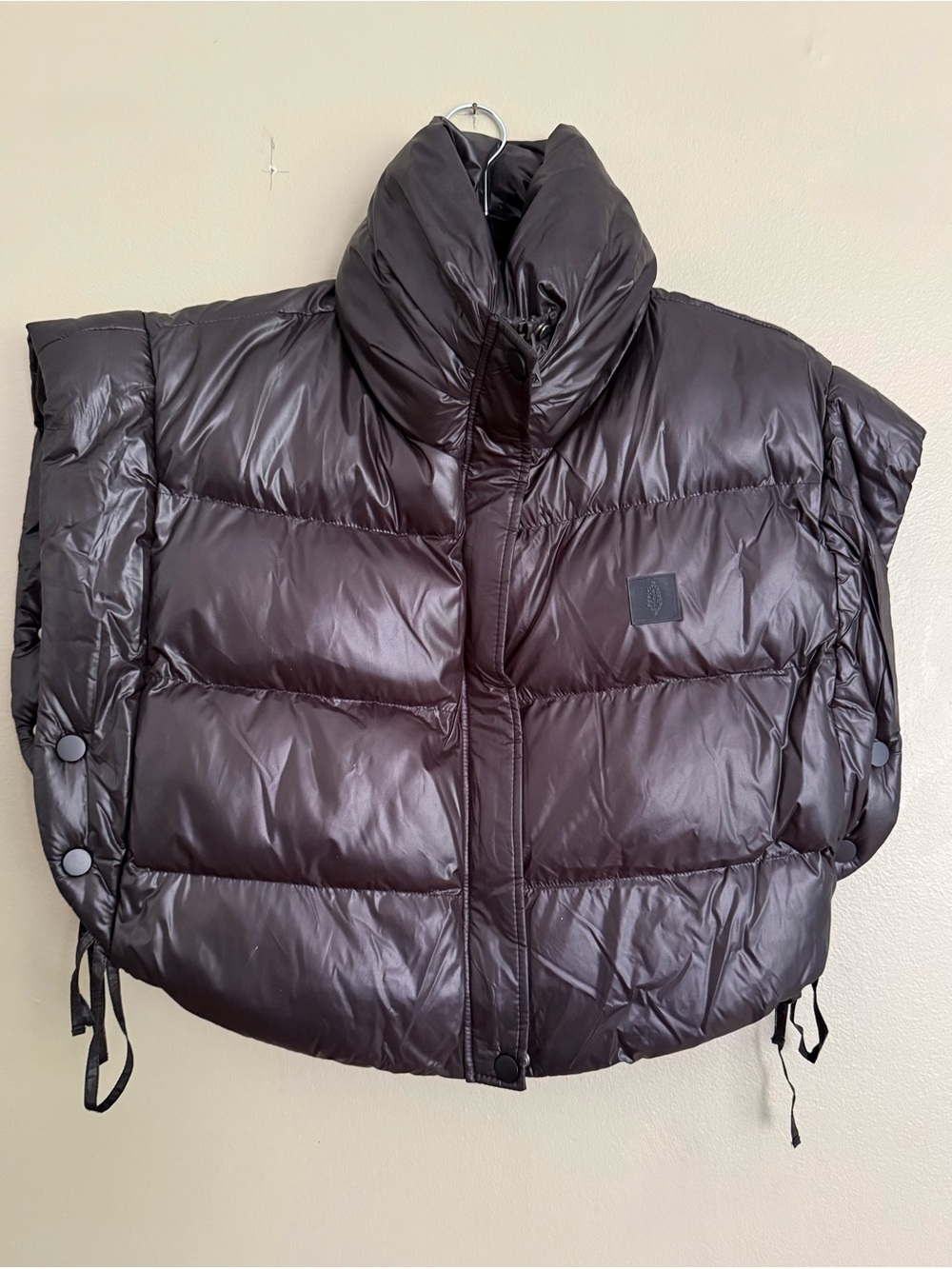 NWOT Free People FP Movement Limitless Puffer Poncho Black One Size Sold Out